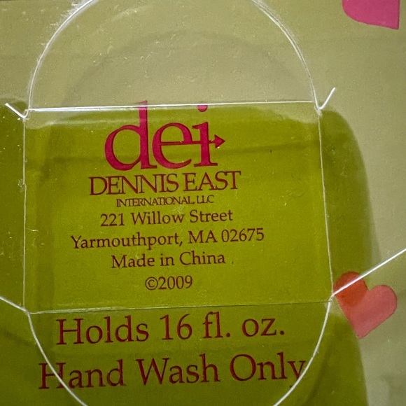 Peace and Love Handpainted Wine Glasses Holds 16 oz - Picture 5 of 5